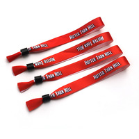 Bracelet en tissu tissé en polyester jacquard écologique avec logo personnalisé, impression par sublimation, bracelets promotionnels