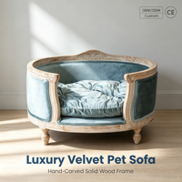 Nid pour chat JIUZE, luxe moderne, écologique, en bois massif, canapé pour animaux de compagnie, rembourrage en polyester, petits animaux, toutes saisons, intérieur/extérieur, carton