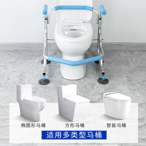 Ricof Toilet Grab Bar Adjustable Suction <b>Cup</b> Safety Rail For Elderly Bathroom Support - Product Image 1