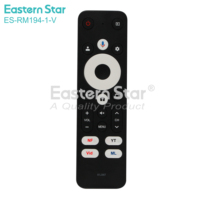 Control Remoto ES-RM194-1-V a Precio de Fábrica para el Nuevo Google Chromecast 4k TV, Decodificador con Google Voice, Smart TV H96, Control por Voz BT IR