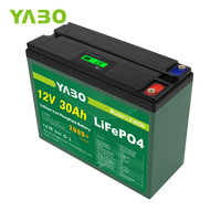 Batterie rechargeable solaire PV avec stockage de batterie 12V Lifepo4 30Ah Batterie au lithium pour systèmes de stockage d'énergie solaire