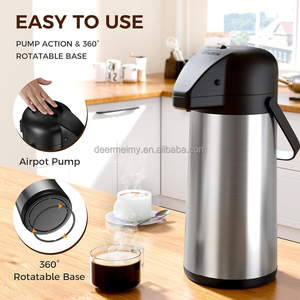 Grande capacidade 102 onças/3L aço inoxidável paneles de ar 12 horas festa bebida quente dispensador para copos de água quente café durável elegante - Product Image 4