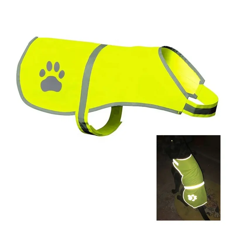 Webjet ملابس عاكسة عالية الوضوح مقاومة للماء سلامة الكلب سترة سلامة الحيوانات الأليفة الكلب سترة السلامة