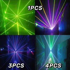 Stage 10W RGB Lasers Show V-Space-B Round-shaped Stage Laser For Night Club Concert Ceremoy DJ Party Show Free Stitching Laser Lamp