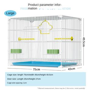 Usine directe luxe <span class=keywords><strong>cage</strong></span> à oiseaux perroquet étourneau boîtier Xuanfeng peau de tigre fil de fer <span class=keywords><strong>Cage</strong></span> pour la maison grande Villa <span class=keywords><strong>cage</strong></span> à oiseaux - Product Image 2