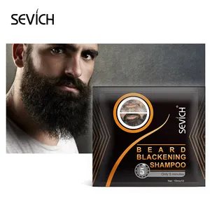 New Arrival Professional Beard Hair Dye Shampoo Men Black Color Dye For Grey Beard