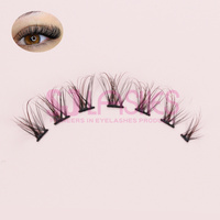 Kit d'extensions de cils en volume DIY pré-mappées, cils en grappe pour un mappage sans effort
