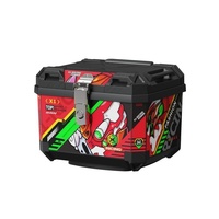 Boîte à bagages universelle de 45 L en matériau PP pour motos, vélos électriques, scooters, rangement tendance de grande capacité, fabriqué dans le Zhejiang