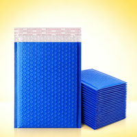 Enveloppes à bulles co-extrudées épaissies en polyéthylène mat bleu marine, film PE auto-adhésif, emballages personnalisés