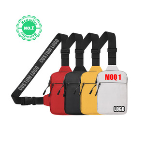 Tùy Chỉnh chéo túi duy nhất vai nhỏ vuông người đàn ông Crossbody Messenger Túi thể thao ngực gói vai bên túi cho nam giới - Product Image 3