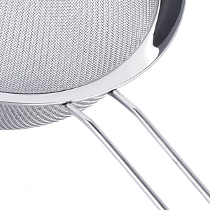 Stainless Steel 201 Wide Edge Hot Sale Thick Tea Strainer Flour <strong>Sieve</strong> with Long Handle SS Kitchen Utensil Oven Safe <strong>Cook</strong> Gadget - Product Image 3