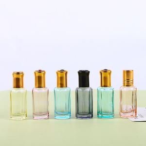 3ml 6ml 10ml 12ml Fancy Octagon Black Coated Attar Glass Oud Perfume Tester Botellas para Oud Oil con barra de vidrio integrada - Product Image 3