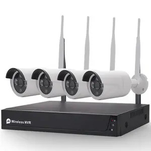 H.265 4CH extérieur WIFI sans fil MINI NVR 2MP système de caméra de sécurité Kit de vidéosurveillance détecteur de visage enregistreur CCTV