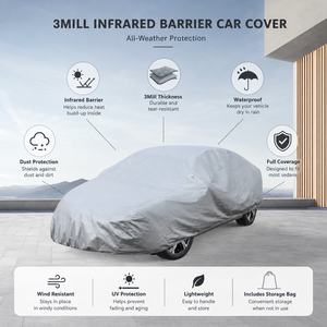 Custom Reflective Mirror Surface Automobile Cover Waterproof Shiny Metallic Coating Sedan SUV Dust UV Defense <strong>Blanket</strong> - Product Image 4