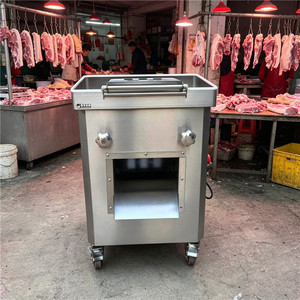 Trancheuse à viande électrique commerciale sur pied en acier inoxydable, machine industrielle de découpe de viande - Product Image 5