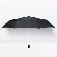 Parapluie pliant ShineRain Classic 8K à trois baleines pour adulte, léger, à commande manuelle, coupe-vent, avec logo personnalisé, motif pluie, idéal pour les cadeaux promotionnels