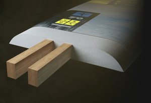 AZTROB CRUX <span class=keywords><strong>Planche</strong></span> <span class=keywords><strong>de</strong></span> <span class=keywords><strong>surf</strong></span> longue <span class=keywords><strong>en</strong></span> bois durable et haute résistance <span class=keywords><strong>de</strong></span> 7'0\" (21,5\") avec <span class=keywords><strong>mousse</strong></span> EPS, petit MOQ, avec leash et ailerons pour les eaux océaniques - Product Image 3