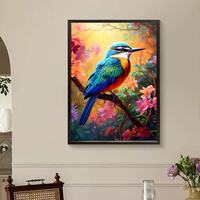 Kits acryliques adaptés aux débutants adultes 40x50cm/16x20in Lovely Bird Painting by Numbers