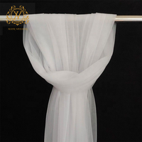Fournitures de mariage rideaux tombants décoratifs en gaze douce multicolore en option pour la décoration de plafond de mariage