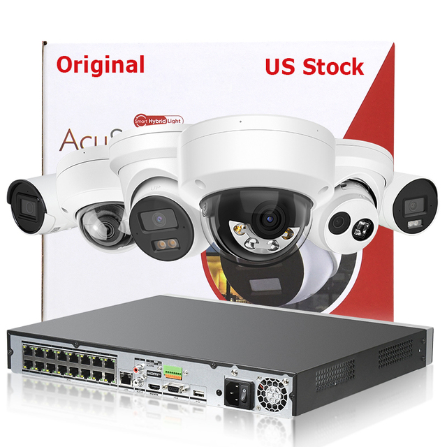 Hik Vision 4MP 8MP Turret Motion Detection Smart Hybrid Light Two Way Audio 4K AI Network Camera Acusense Security PoE IP Camera