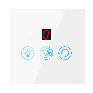 สวิตช์ผนังอัจฉริยะ Tuya พร้อมแผงควบคุมไฟพัดลมแบบสัมผัส 2.4Ghz Wifi แอป Alexa ควบคุมด้วยเสียง ตั้งเวลาได้ สำหรับระบบอัตโนมัติภายในบ้าน - Product Image 1