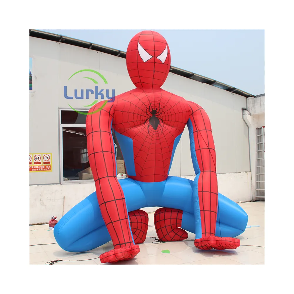 Человек-паук детский надувной мультфильм заводская цена персонаж надувной с лучшим ПВХ материалом надувной мультфильм особенность