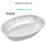 Conteneur rond jetable en aluminium à prix d'usine, écologique, pour cuisson, moule à gâteau jetable, plat en aluminium