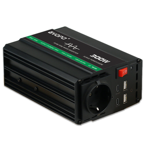 Piccolo Inverter CC a corrente continua | Inverter portatile per auto | Mini convertitore 300W con doppio caricatore USB - Product Image 2