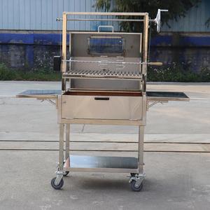 In acciaio inox BBQ griglia a carbone portatile all'aperto argentina BBQ Santa Maria Grill - Product Image 3