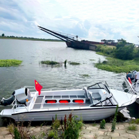 Vente en gros de bateaux de pêche en mer de 6.5m, tout en aluminium soudé, certifiés CE, pour yacht de luxe, bateau hors-bord de 21 pieds, vente de bateaux de pêche
