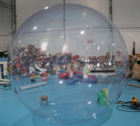 Ballon gonflable en PVC de 3 mètres, ballon de danse gonflable populaire de 3 mètres, ballon de danseur gonflable transparent, ballon d'eau en PVC transparent