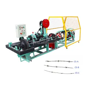 Single twisted barbed iron wire making machine