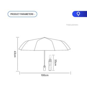 Fashion Heavy Duty Big Waterproof <b>Umbrella</b> Promotion Auto Open <b>Large</b> Uv Double Layer Fabric Windproof LED Flashlight <b>Umbrella</b> - Product Image 2