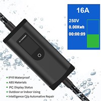 Vente en gros Station de recharge pour voiture électrique 8a-16a 3,5 kw 7kw Chargeur portable Ev avec écran réglable