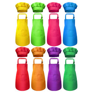 <span class=keywords><strong>Delantal</strong></span> con logotipo personalizado <span class=keywords><strong>para</strong></span> niños y niñas, conjunto <span class=keywords><strong>de</strong></span> sombrero <span class=keywords><strong>de</strong></span> Chef con bolsillos <span class=keywords><strong>para</strong></span> <span class=keywords><strong>cocina</strong></span>, pintura <span class=keywords><strong>para</strong></span> hornear - Product Image 1