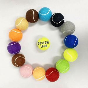 ลูกบอลของเล่นสุนัขทำจากขนสัตว์ ลูกเทนนิสพิมพ์ลายตามสั่ง พร้อมเสียงบีบ ลูกเทนนิสสำหรับสัตว์เลี้ยง แบรนด์ดัง หลายแบบ - Product Image 2