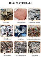 Déchiqueteur rotatif à cisaillement pour la transformation des déchets, ligne de recyclage de l'aluminium à partir de UBC