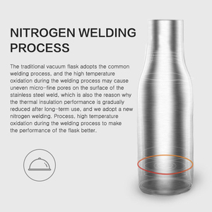 双真空绝缘不倒翁不锈钢智能水瓶带发光二极管温度显示 - Product Image 3