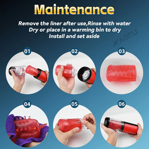 Masturbateur masculin automatique à rotation télescopique, godet <span class=keywords><strong>de</strong></span> masturbation pour hommes, simulation numérique LCD, masturbateur effet fellation, jouet sexuel pour hommes - Product Image 3