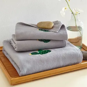 Good Bath Towels New Design Custom Plain Cotton Bath Towel With Embroidery Logo