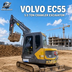 รถขุดขนาดเล็ก Volvo EC55 แบบไฮดรอลิก รถตักดินตีนตะขาบ 5 ตัน มือสอง ปี 2023 สภาพดี - Product Image 1