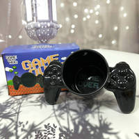 Seaygift Homegame Unique Funny Game Controller en forme de tasse cadeau en céramique à double poignée pour les joueurs et les amateurs de café