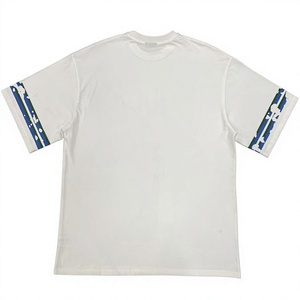 Camiseta Deportiva Vintage Oversize para Hombre, Estilo Urbano, 260 g/m², 100% Algodón, Número 10, Puños Desgastados, Manga Corta, Estampada - Product Image 5