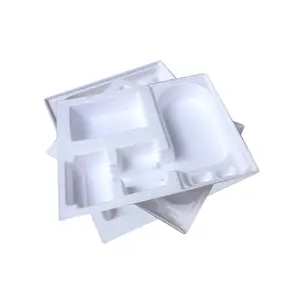 Pulpa moldeada personalizada de alta calidad, embalaje de bandeja de electrónica, reciclable y Biodegradable, ecológico, 100%