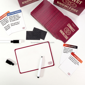 Jeu de cartes effaçables en gros avec stylo à encre noire, composant de jeu de cartes écologique en papier kraft de qualité supérieure, exportateur - Product Image 3