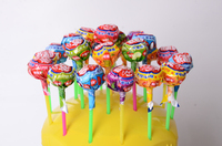 Afrika's best verkochte gummy ball-vormige lolly's met fruit smaak in fles, aangepaste verpakking, gemaakt in China