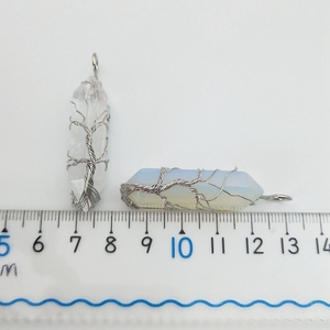 <span class=keywords><strong>Pendentif</strong></span> en pierre naturelle en gros, cristal, stylo, <span class=keywords><strong>arbre</strong></span> <span class=keywords><strong>de</strong></span> <span class=keywords><strong>vie</strong></span>, pendentifs enroulés assortis, double pointe, charme pour la fabrication <span class=keywords><strong>de</strong></span> colliers - Product Image 4