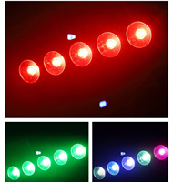 Lumière de scène LED matricielle RGB 3 en 1 à 5 têtes, intérieure/extérieure, effet DMX, lampe pour bar, club, spectacle, installation de projet