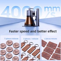 Nouveau graveur laser professionnel portable mini 2e génération pour LP2 Plus 2-en-1, idéal pour le bois et le bambou