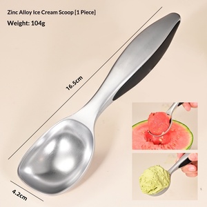 Cuillère à glace portable pour usage domestique et commercial, en alliage de zinc, pour glaces, fruits et desserts - Product Image 6